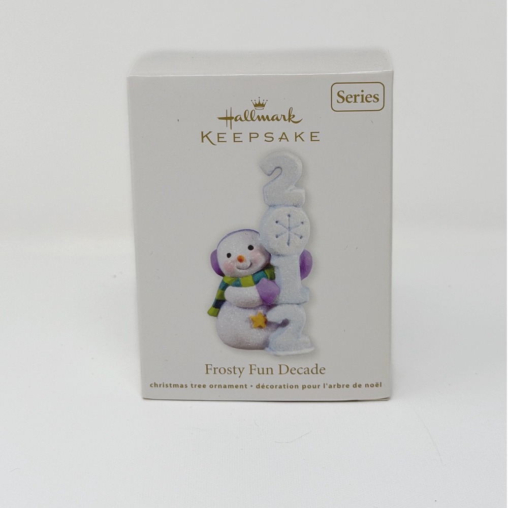2012 Hallmark Frosty Fun Decade #3 Snowman Keepsake Ornament w Box